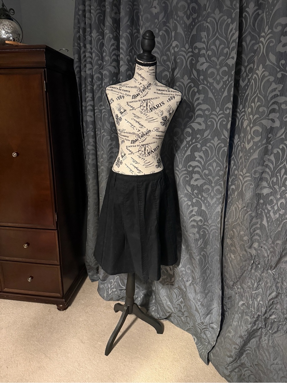 Jacob Classic Black A-Line Women's Skirt